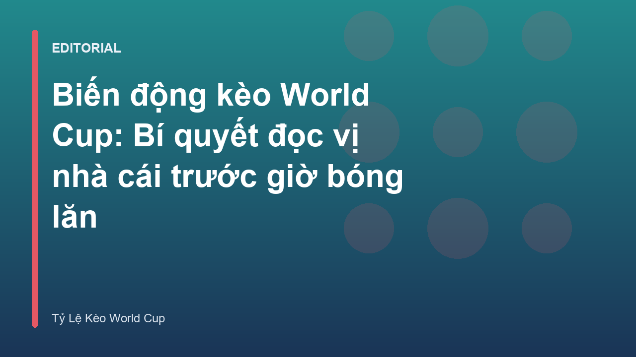Biểu đồ minh họa biến động tỷ lệ kèo trong bóng đá