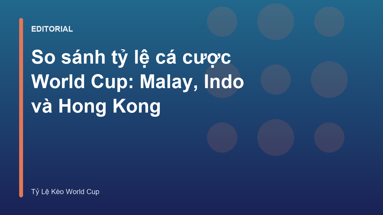 So sánh các định dạng tỷ lệ cá cược bóng đá